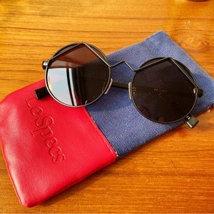 Le Specs Wild Child Round Sunglasses